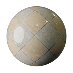 High-quality PBR marble tile material for 3D rendering in Blender and other platforms.