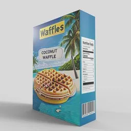 Coconut Waffle Packaging Box