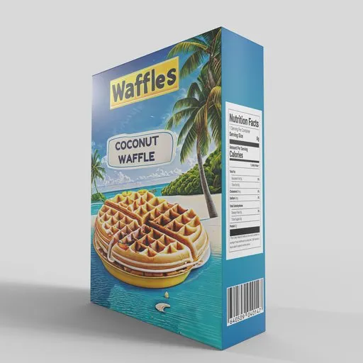 Coconut Waffle Packaging Box