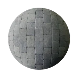 High-quality seamless PBR paving texture for photorealistic 3D rendering in Blender and other 3D applications.