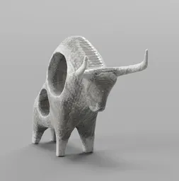 Bull sculpture