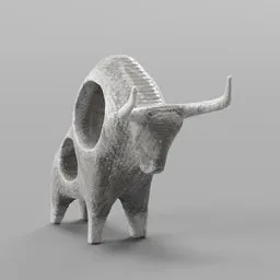 Bull sculpture