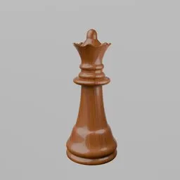 Glossy Staunton Queen - Dark Wood
