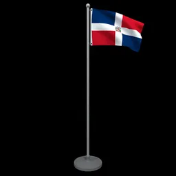 Animated Flag of Dominican Republic