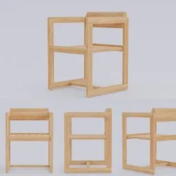 Wooden scandinavian dining chairs