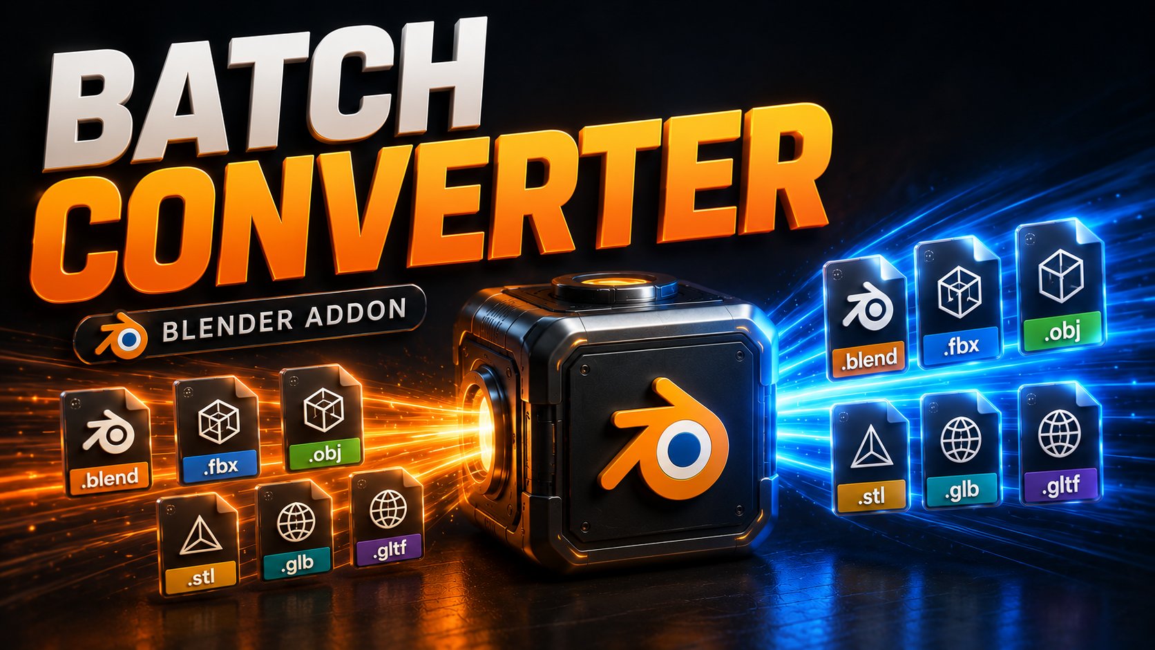Universal Batch Converter | Import - Export add-ons | Blendkit