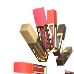 Liquid lipstick rotation animation