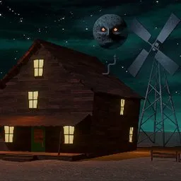 PS1 Style Haunted Farmhouse