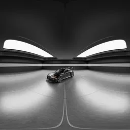 Car Studio Futuristic Black HDRI