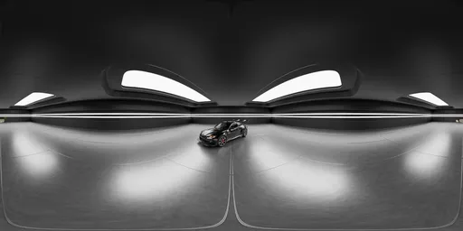 Car Studio Futuristic Black HDRI