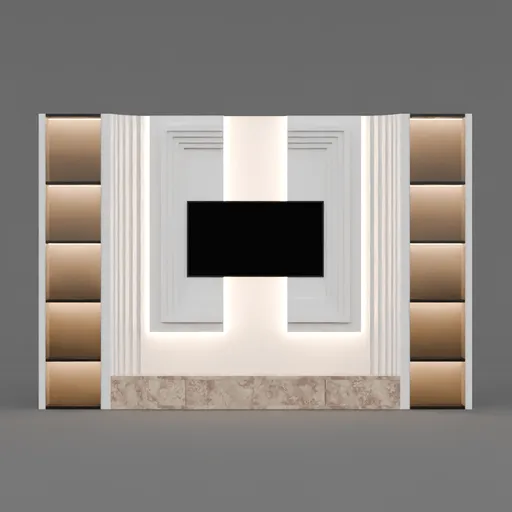 Neoclassical TV Wall Unit