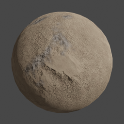 High-resolution sandy dry land texture for PBR shading in 3D applications, suitable for deserts and arid environments.