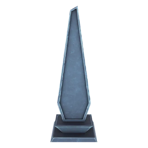 Detailed Blender 3D render of a stylized, high-quality tombstone model for eerie and atmospheric digital scenes.