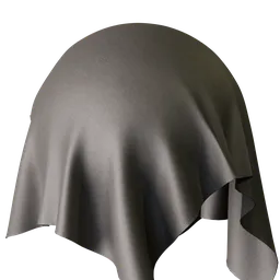 Plain Grey Velvet