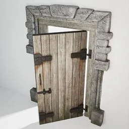 Medieval Castle Door 44