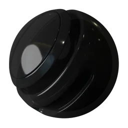 Translucent procedural black plastic