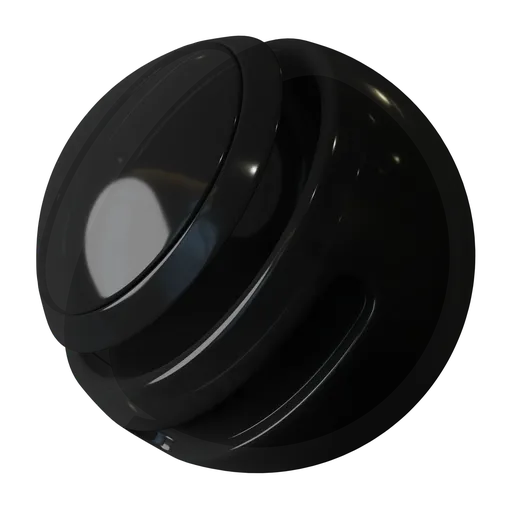 Translucent procedural black plastic