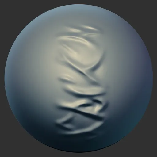 ER_Fabric Brush Wavy Wrinkles