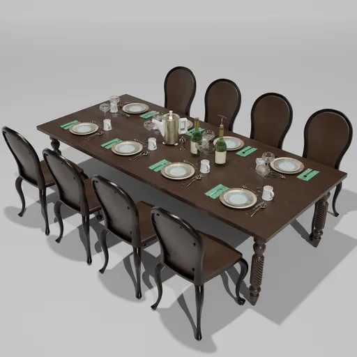 Majestic Banquet set for 8 people