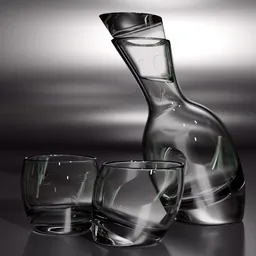 Jar and glass