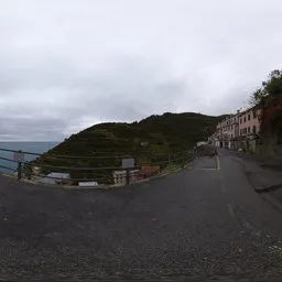Cloudy Cliffside Road