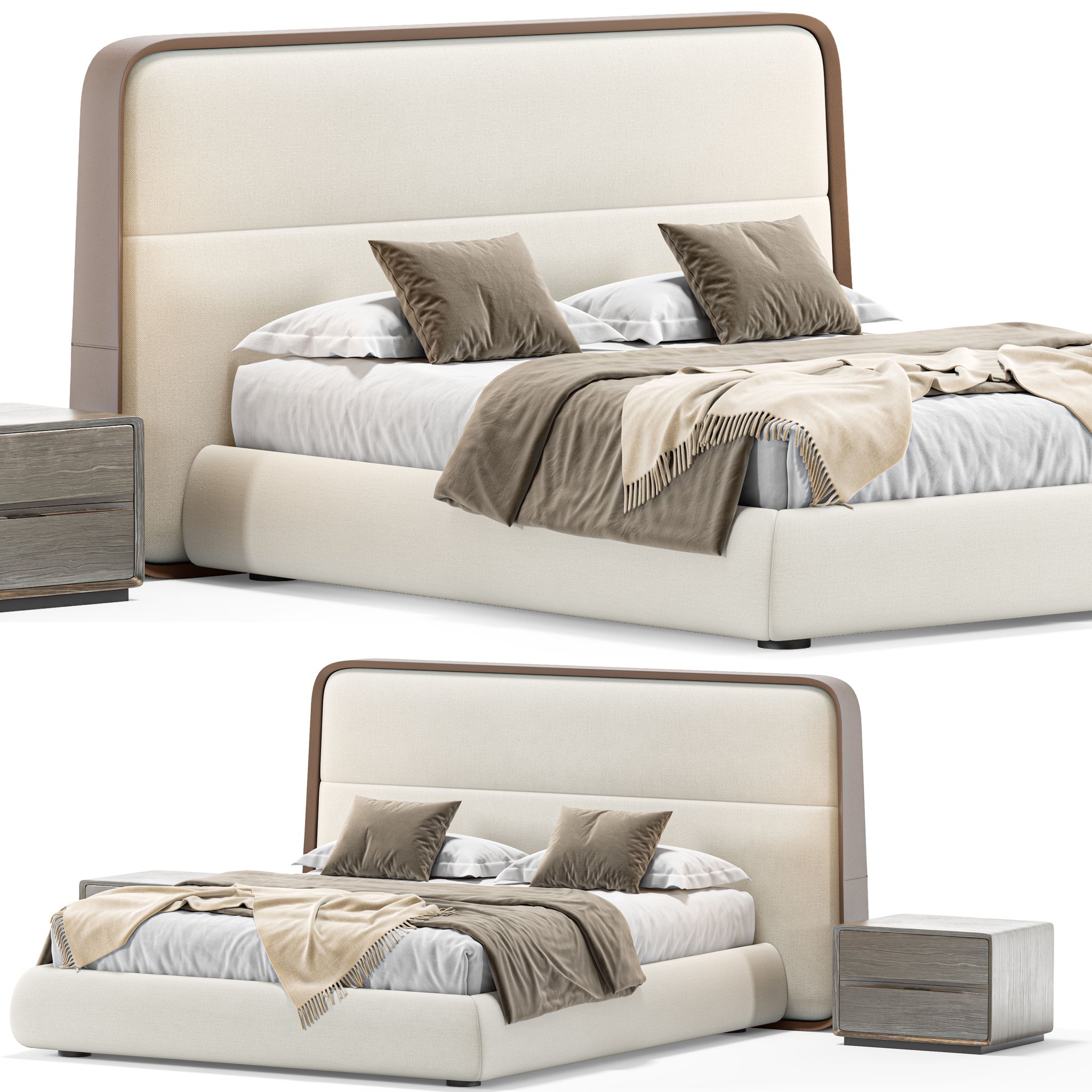 Bed Giorgetti Frame Bed 59201 | 3D Bed models | BlenderKit