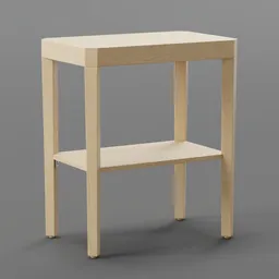 Wood End Table