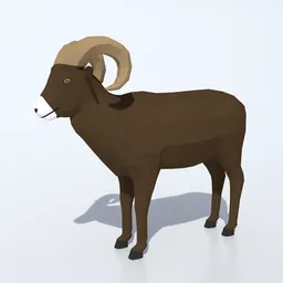 Low Poly Snow Sheep