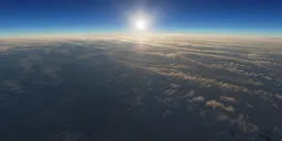 Above Earth Clouds Sunset