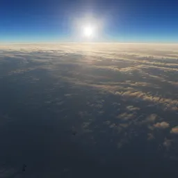 Above Earth Clouds Sunset