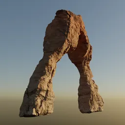 Desert Rugged Arch Rock