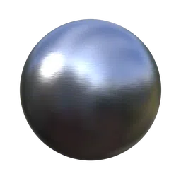 High-resolution PBR Iron Brushed Material texture for Blender 3D artists and 3D applications.
