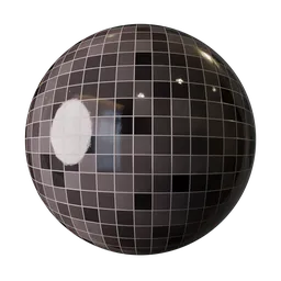 Small Boxed Black Tiles