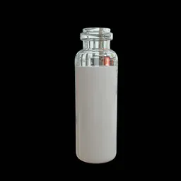 Transparent Glass Milk Bottle