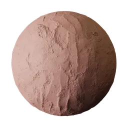 Hand Troweled Pink Clay Wall