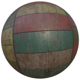 Colorful Painted rectangle dirty