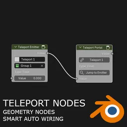 Teleport Nodes for Blender Geometry Nodes