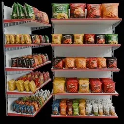Arranged Raw Store Display