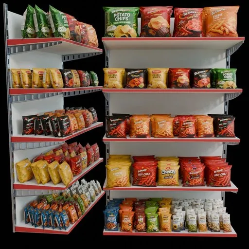 Arranged Raw Store Display