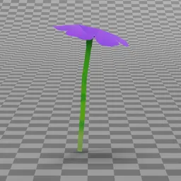 Stylized Grass Flower