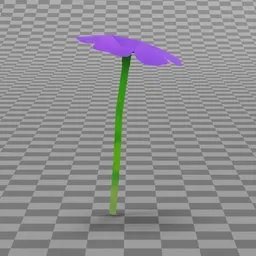 Stylized Grass Flower