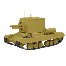 Low Poly Bishop Tank