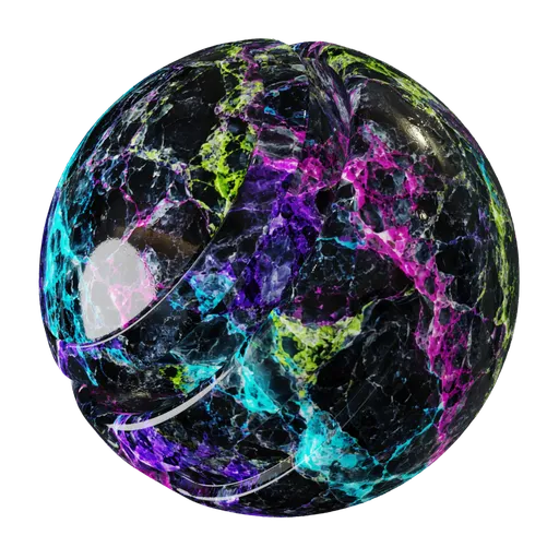 Neon Multicolor Breccia Marble