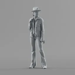 Lowpoly Female Standing