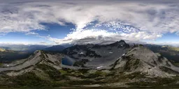 Aerial Mountain Landscape Clouds Sky