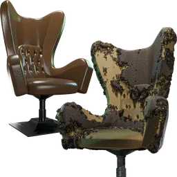 management office leather chair