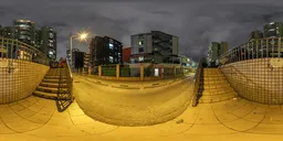 Stairs at night