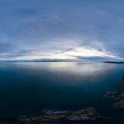 Cloudy Twilight Sunrise Ocean Coast