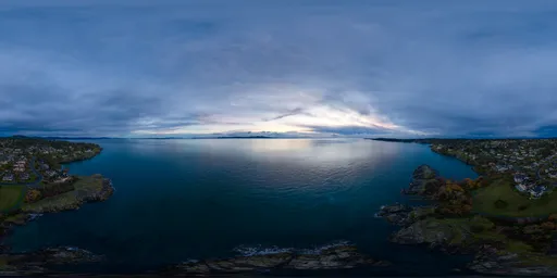 Cloudy Twilight Sunrise Ocean Coast