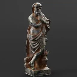 statue of Iron baroque-statue